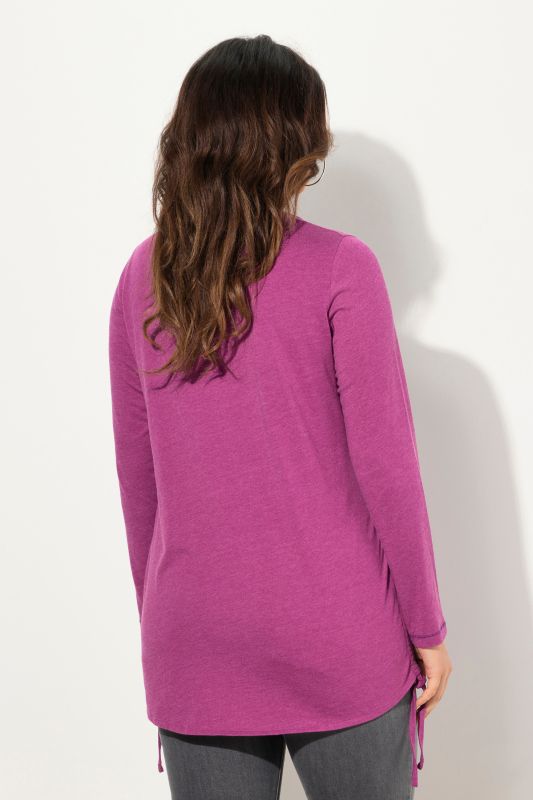 Tie Hem Long Sleeve Graphic Tee