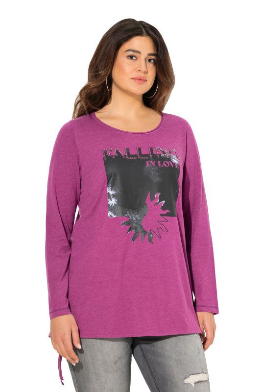 Tie Hem Long Sleeve Graphic Tee