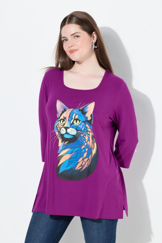 Тениска с графичен принт на козирог