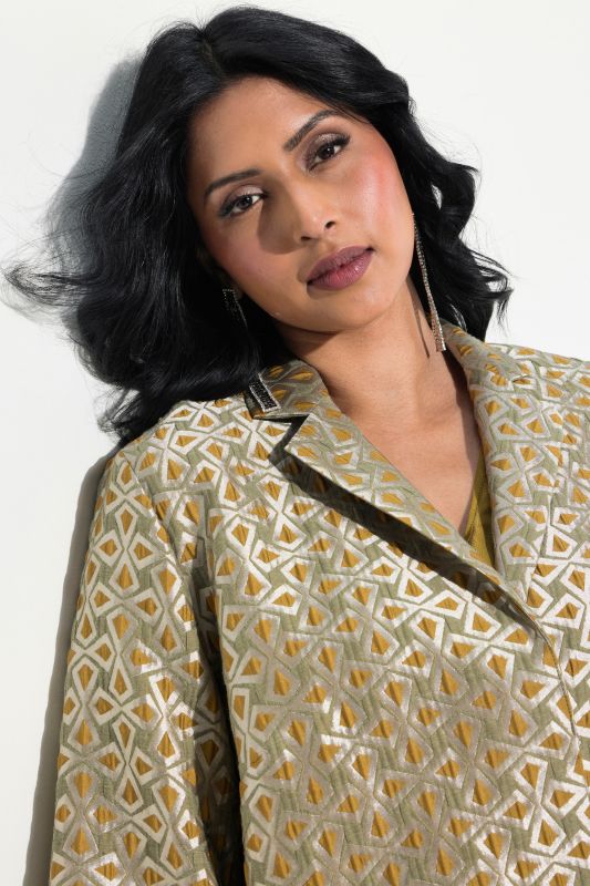Geometric Jacquard Jacket