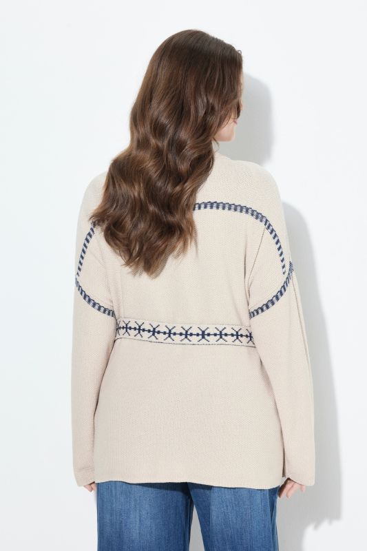 Textured Tie Belt Cardigan