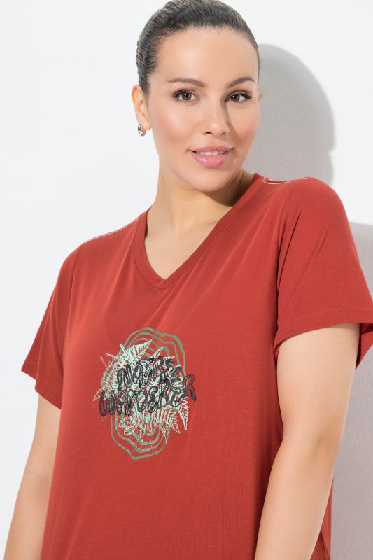 Antibacterial Graphic Lettering Short Sleeve Tee