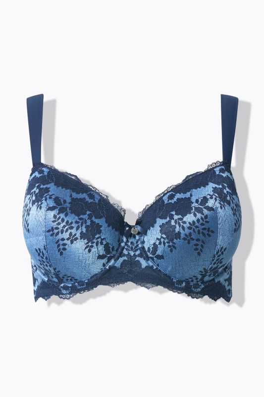 Shimmering Lace Underwire Bra