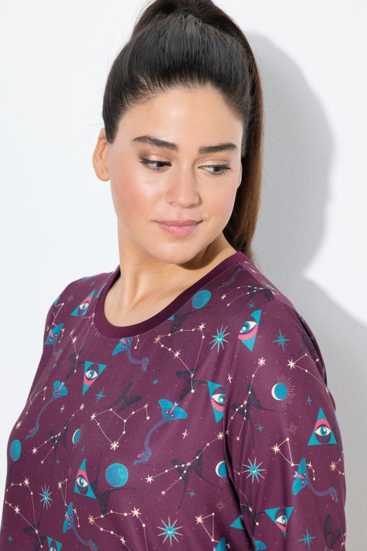 Quick Drying Celestial Print Performance Tee