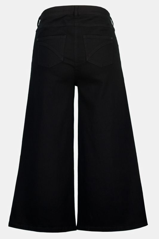 Еластични деним кюлоти тип „Марлене“ с висока талия