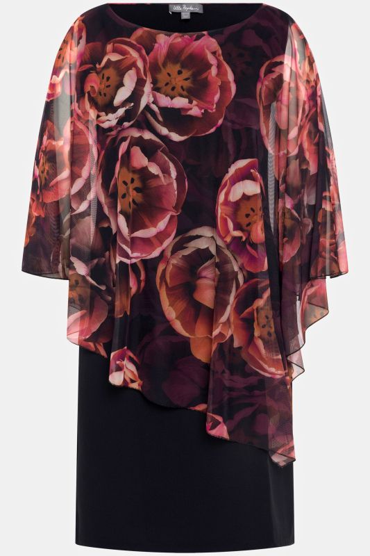 Рокля с асиметричен шифон