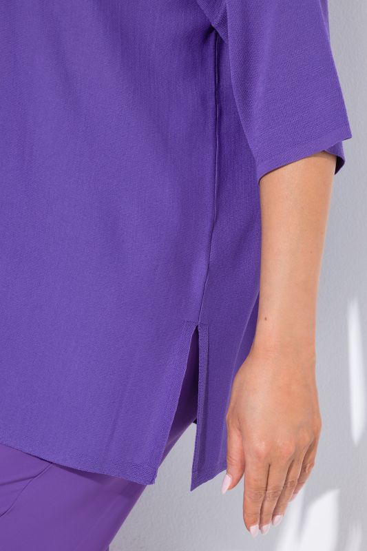 Oversized 3/4 Sleeve V-Neck Sweater