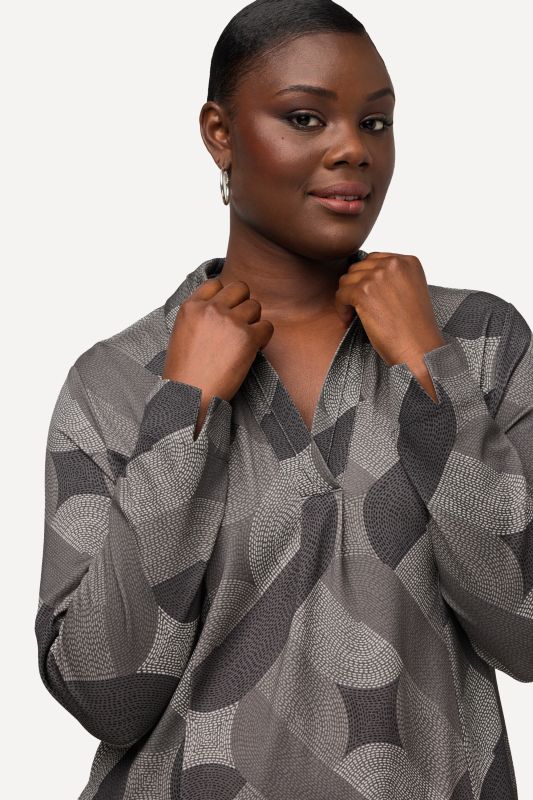 Geometric Punto di Roma Midi Dress