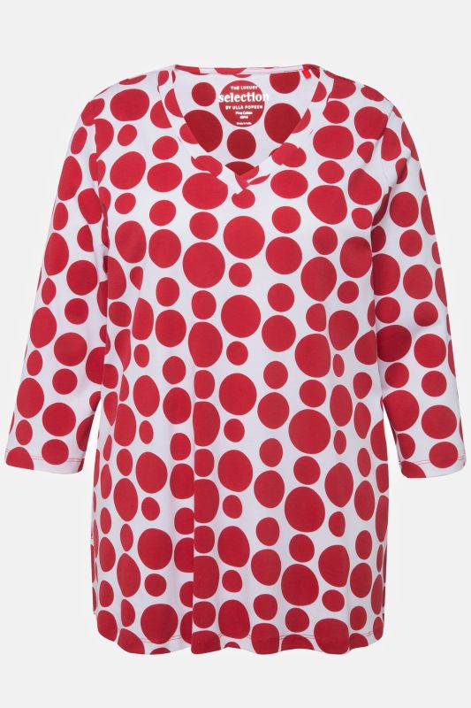 Тениска с принт на точки