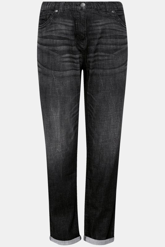 Дънки Boyfriend с прани ефекти