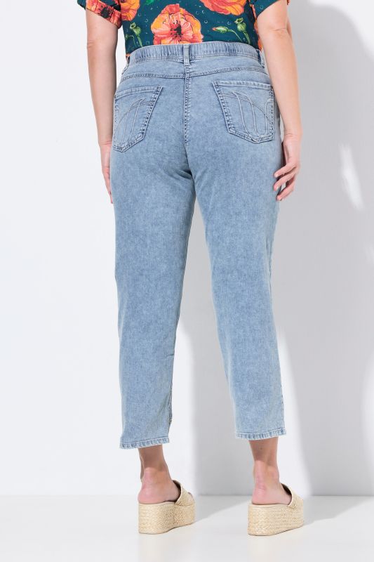 Eco Cotton Straight Leg Broderie Anglaise Jeans