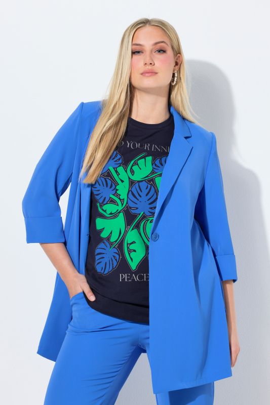 Colorful 3/4 Sleeve Blazer