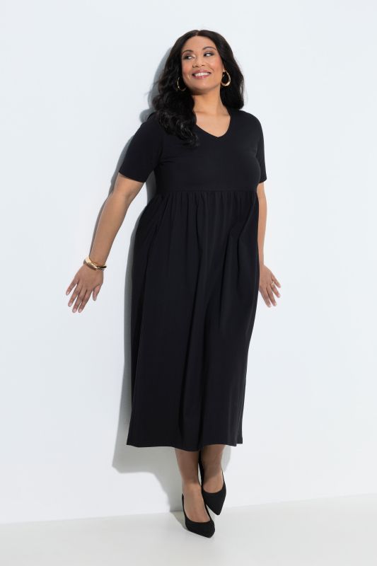 Jersey Empire Waist Short Sleeve Dress