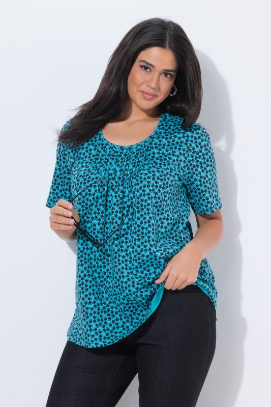 Тениска с флорален принт