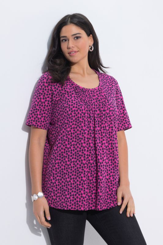 Тениска с флорален принт