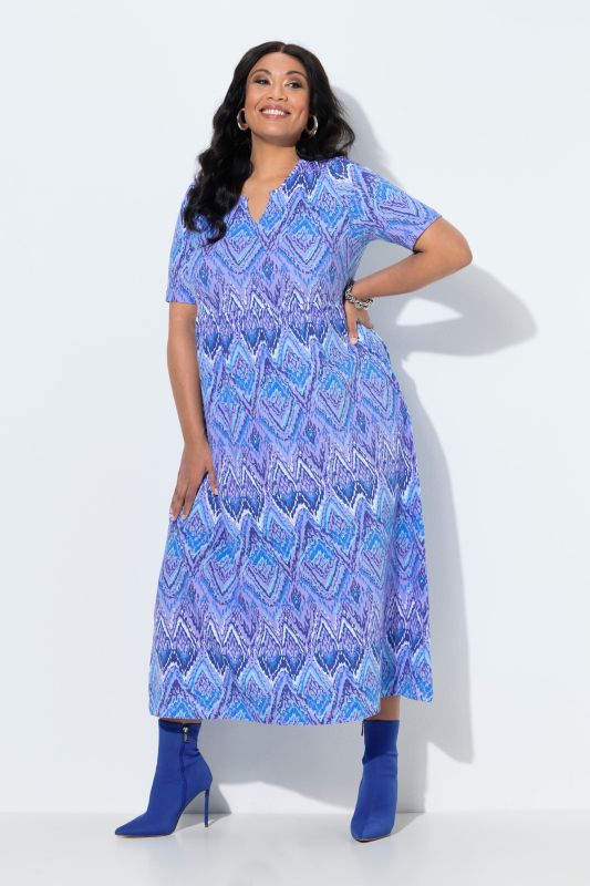 Рокля с мраморен принт