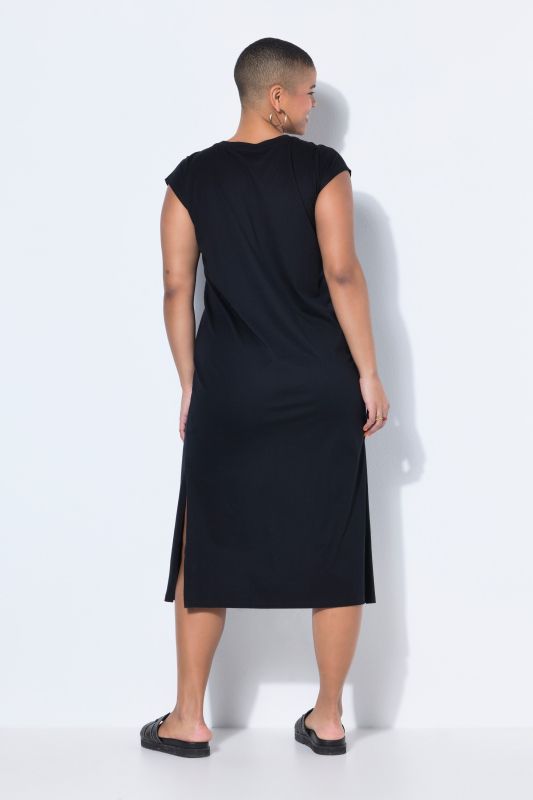 Classic Cap Sleeve Oversized  Fit Jersey Dress