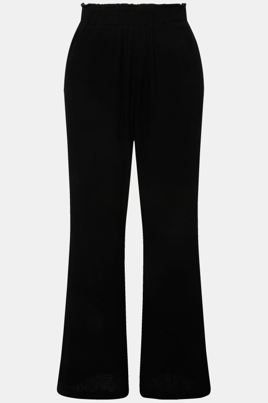 Wide Leg Muslin Palazzo Pants