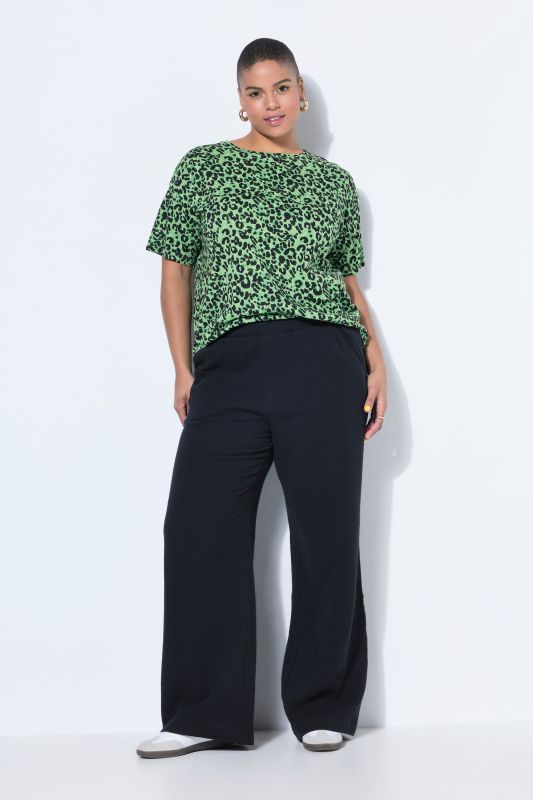 Wide Leg Muslin Palazzo Pants