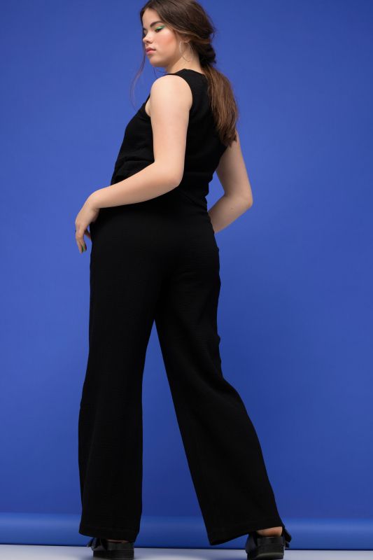 Wide Leg Muslin Palazzo Pants