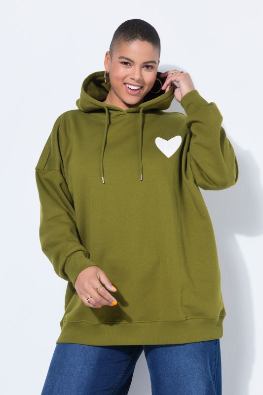 Oversized Heart Graphic Hoodie