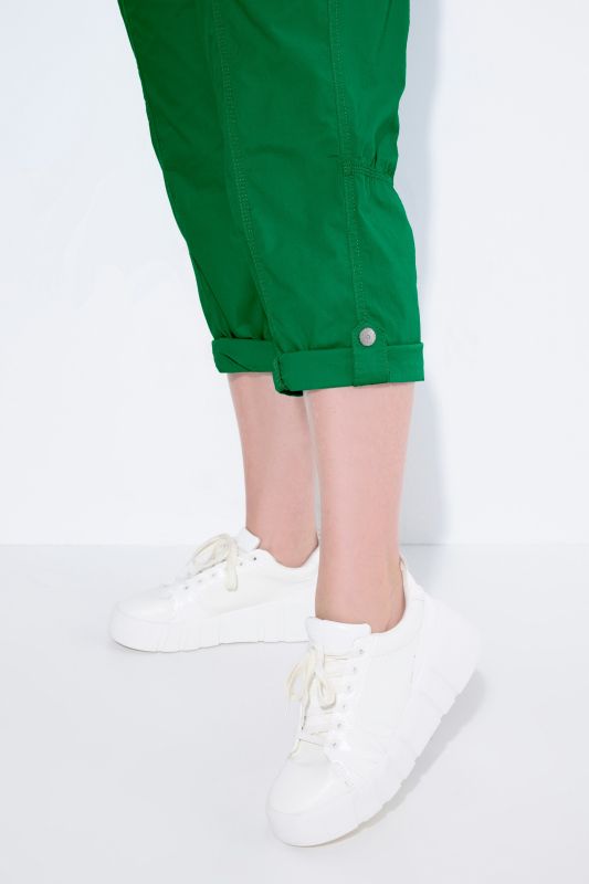 Roll-Tab Hem Stretch Cargo Pants