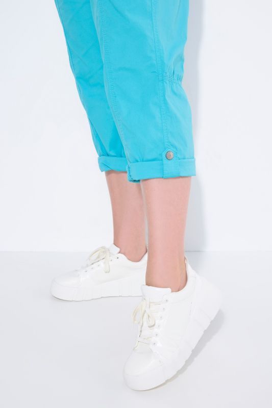 Roll-Tab Hem Stretch Cargo Pants