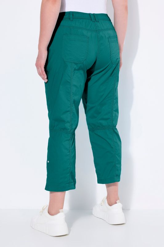 Roll-Tab Hem Stretch Cargo Pants