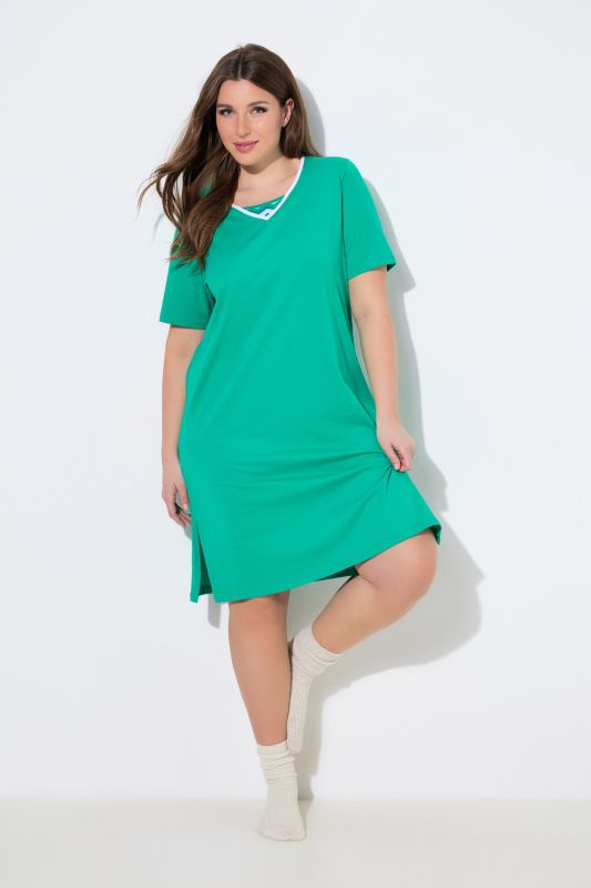 2 Pack of Cotton Sleep Tees - Zig Zag, Solid