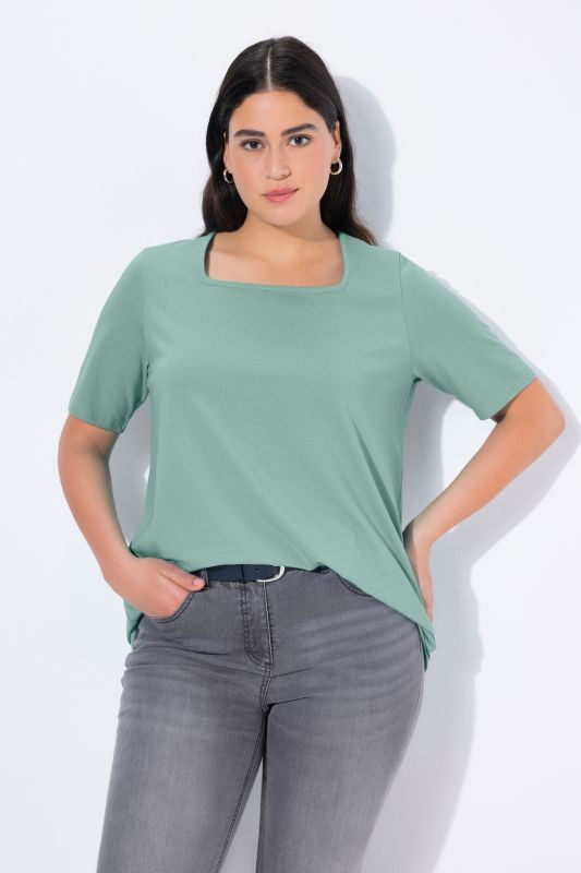 Essential Square Neck Stretch Tee