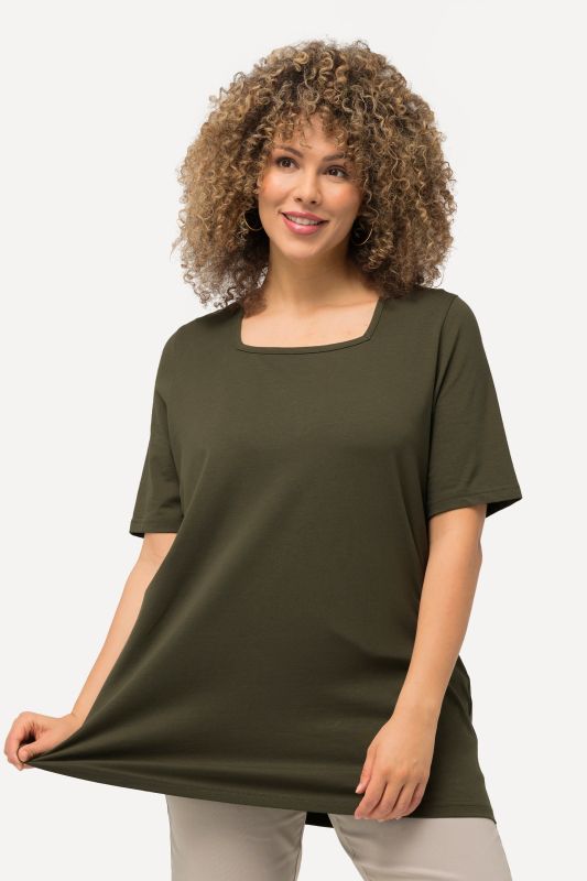 Essential Square Neck Stretch Tee