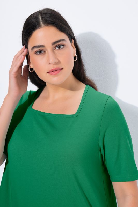 Essential Square Neck Stretch Tee