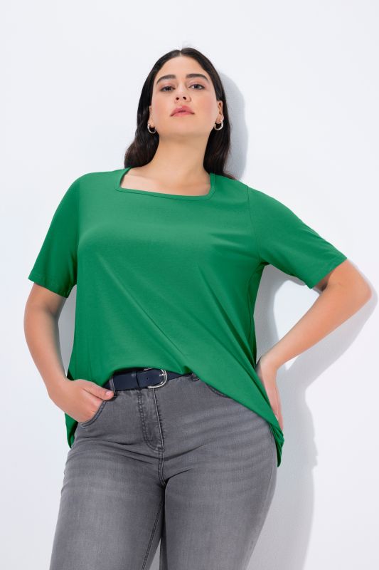 Essential Square Neck Stretch Tee