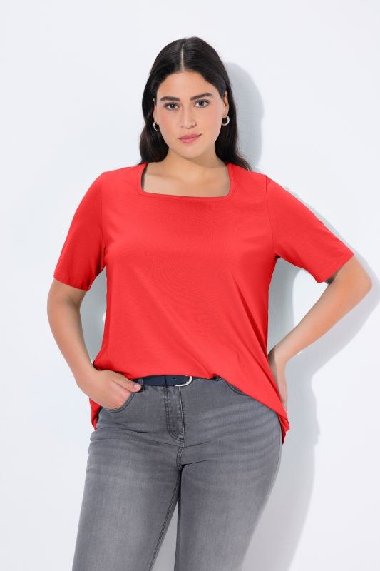 Essential Square Neck Stretch Tee