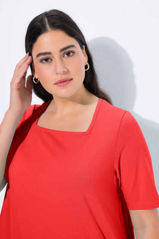 Essential Square Neck Stretch Tee