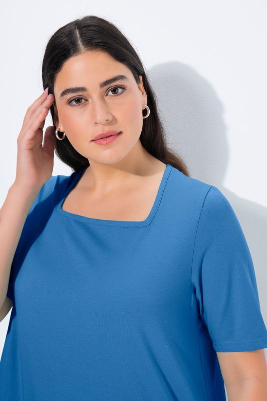 Essential Square Neck Stretch Tee