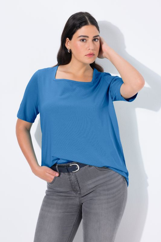 Essential Square Neck Stretch Tee