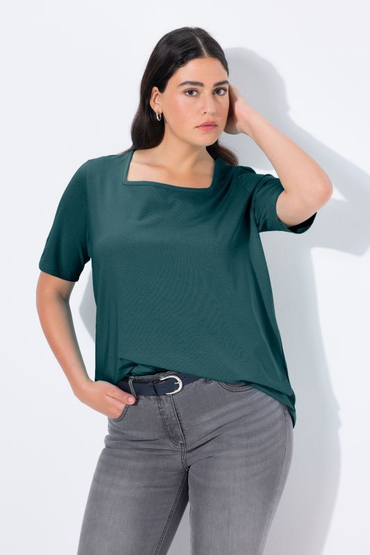 Essential Square Neck Stretch Tee