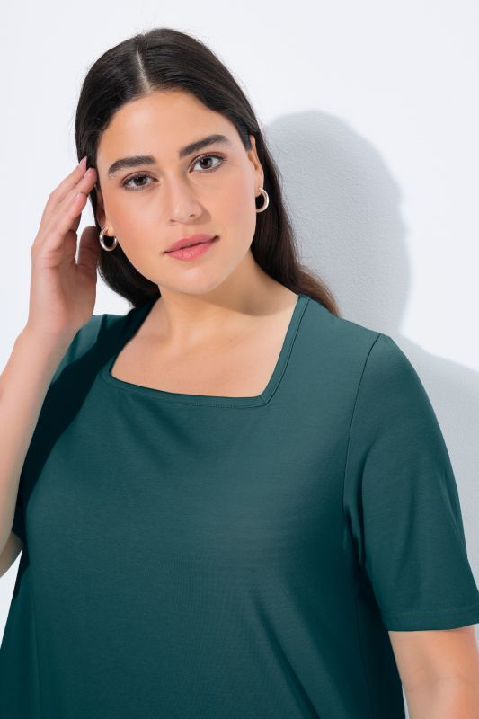 Essential Square Neck Stretch Tee