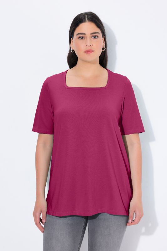 Essential Square Neck Stretch Tee