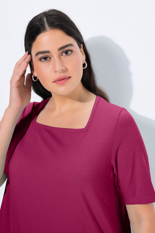 Essential Square Neck Stretch Tee