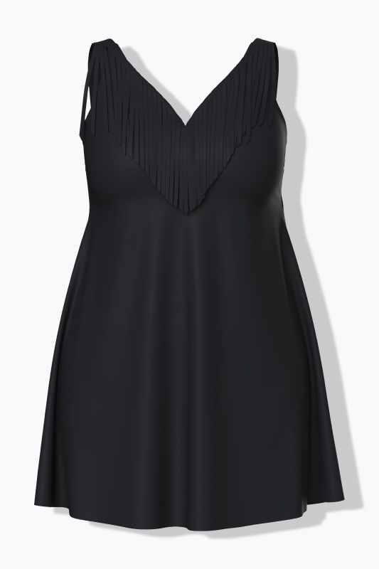 Бански тип рокля с ресни