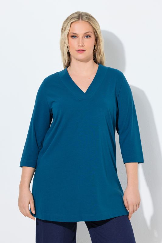 Stretch A-line Knit Top