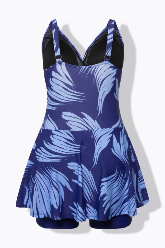 Бански тип рокля с рисуван принт