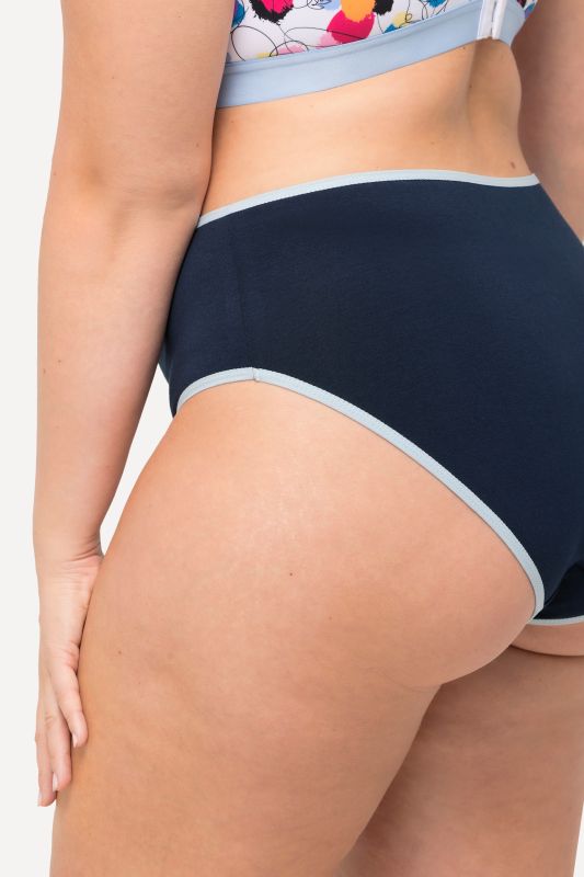 Бикини комплект от 5 броя с контрастни ластици