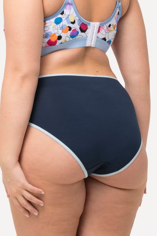 Бикини комплект от 5 броя с контрастни ластици