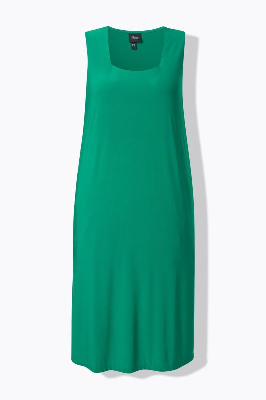 Square Neck Jersey Tank Dress