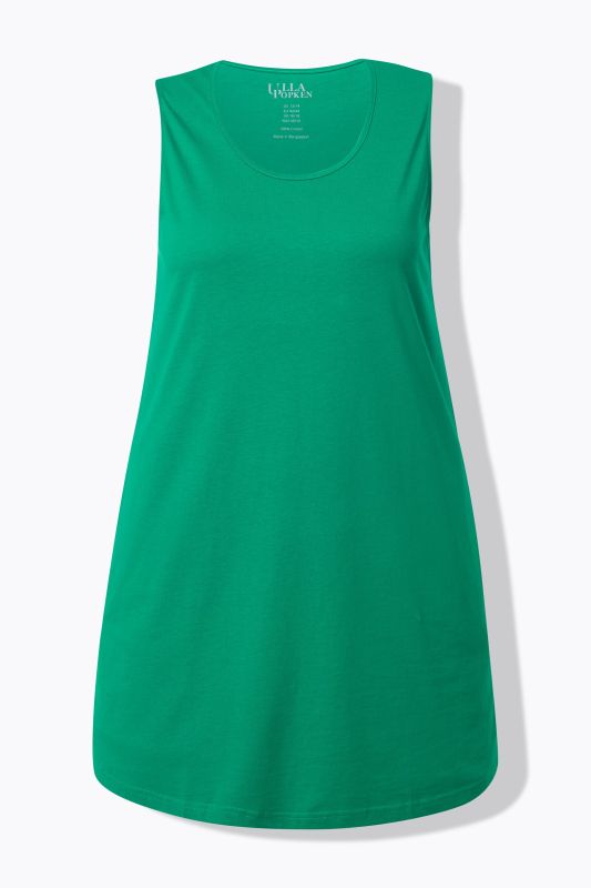 Tank Round Neck Pocket Knit Swing Tunic