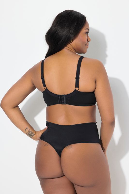 TRUYOU Underwire Bra, Transparent Lace, Decorative Strips, Cup C-F