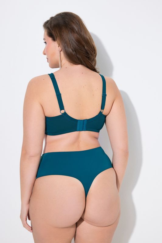 TRUYOU Underwire Bra, Transparent Lace, Decorative Strips, Cup C-F